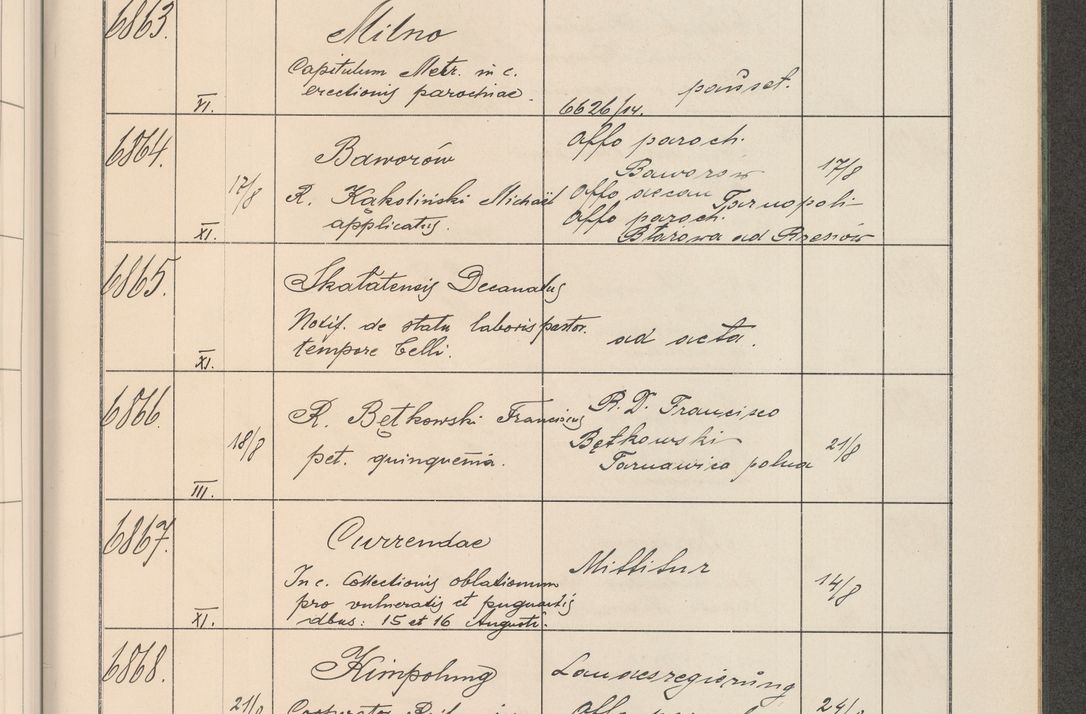 Zdjęcie nr 694 dla obiektu archiwalnego: Protocollum Consistorii lat. Leop. 1914