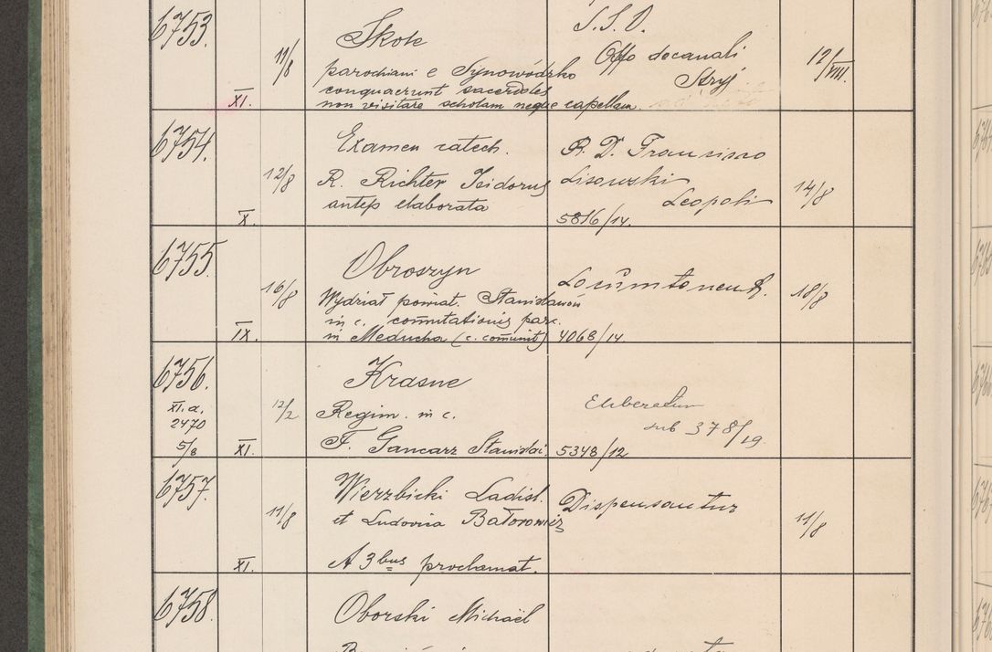 Zdjęcie nr 683 dla obiektu archiwalnego: Protocollum Consistorii lat. Leop. 1914