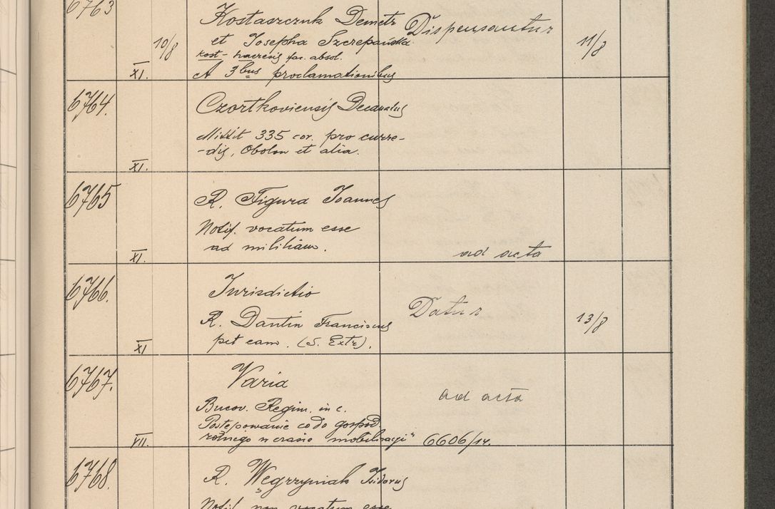 Zdjęcie nr 684 dla obiektu archiwalnego: Protocollum Consistorii lat. Leop. 1914