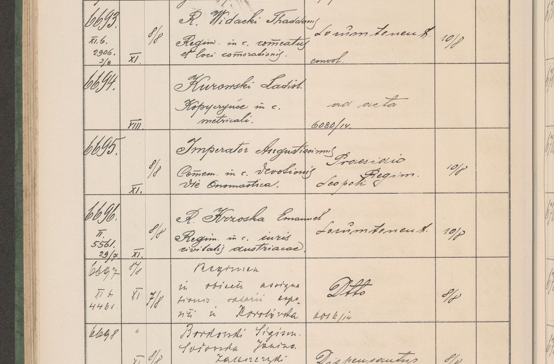 Zdjęcie nr 677 dla obiektu archiwalnego: Protocollum Consistorii lat. Leop. 1914