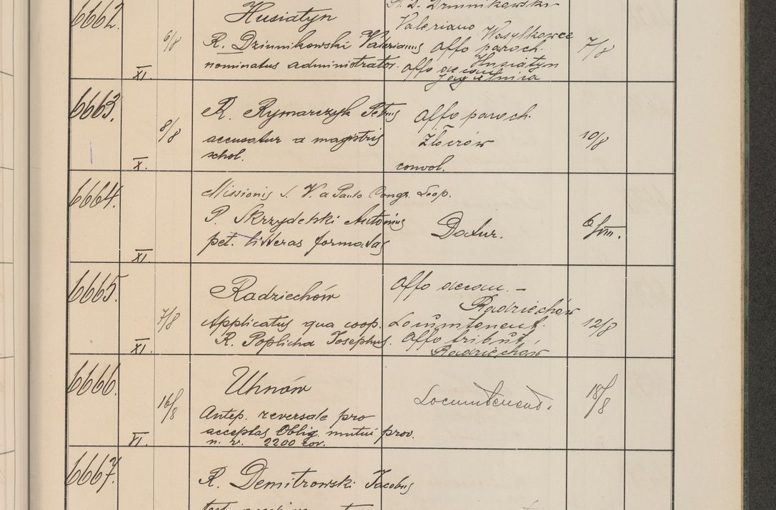 Zdjęcie nr 674 dla obiektu archiwalnego: Protocollum Consistorii lat. Leop. 1914