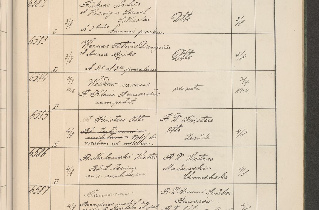 Zdjęcie nr 666 dla obiektu archiwalnego: Protocollum Consistorii lat. Leop. 1914
