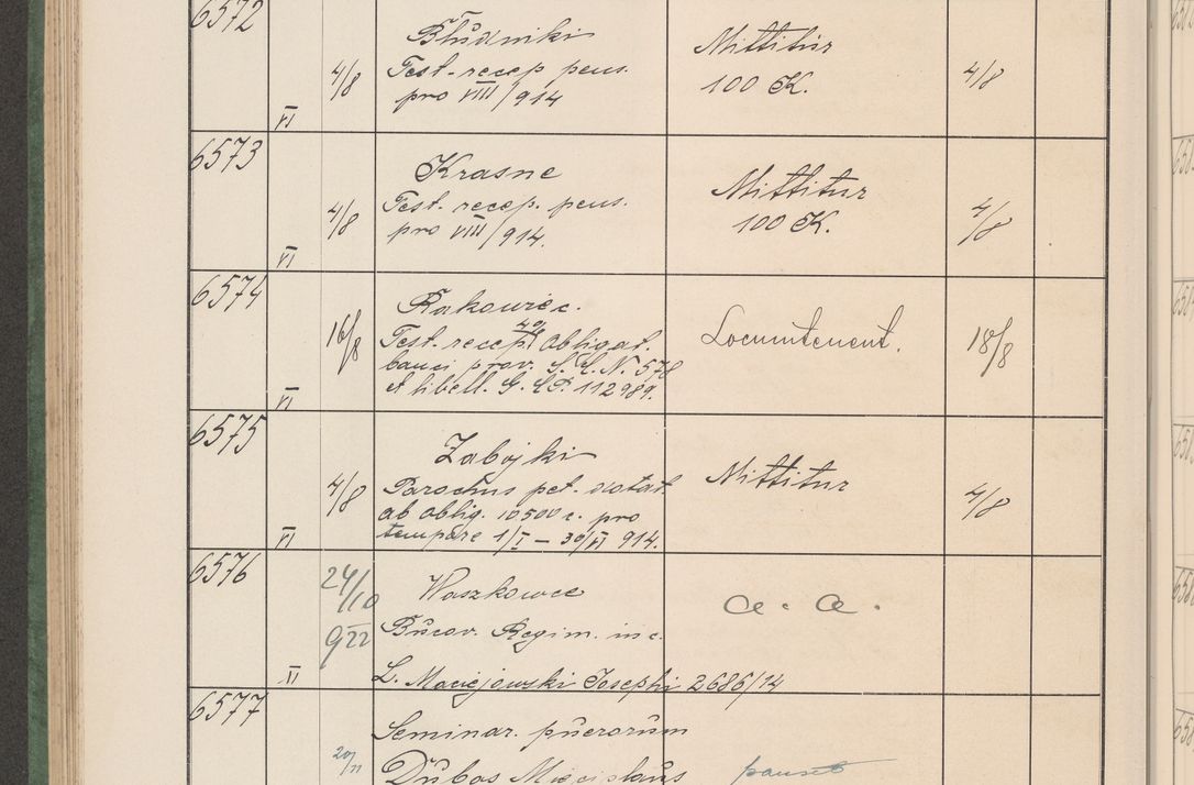 Zdjęcie nr 665 dla obiektu archiwalnego: Protocollum Consistorii lat. Leop. 1914