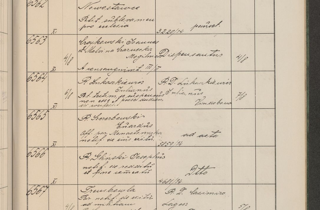 Zdjęcie nr 664 dla obiektu archiwalnego: Protocollum Consistorii lat. Leop. 1914