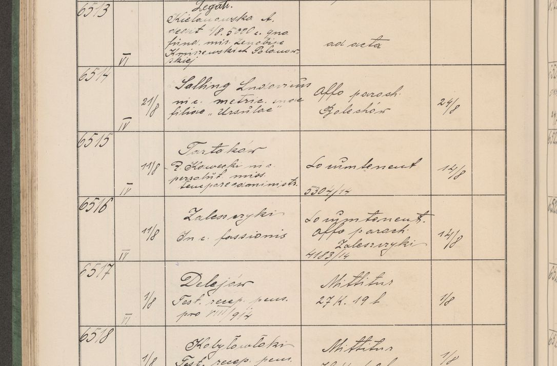 Zdjęcie nr 659 dla obiektu archiwalnego: Protocollum Consistorii lat. Leop. 1914