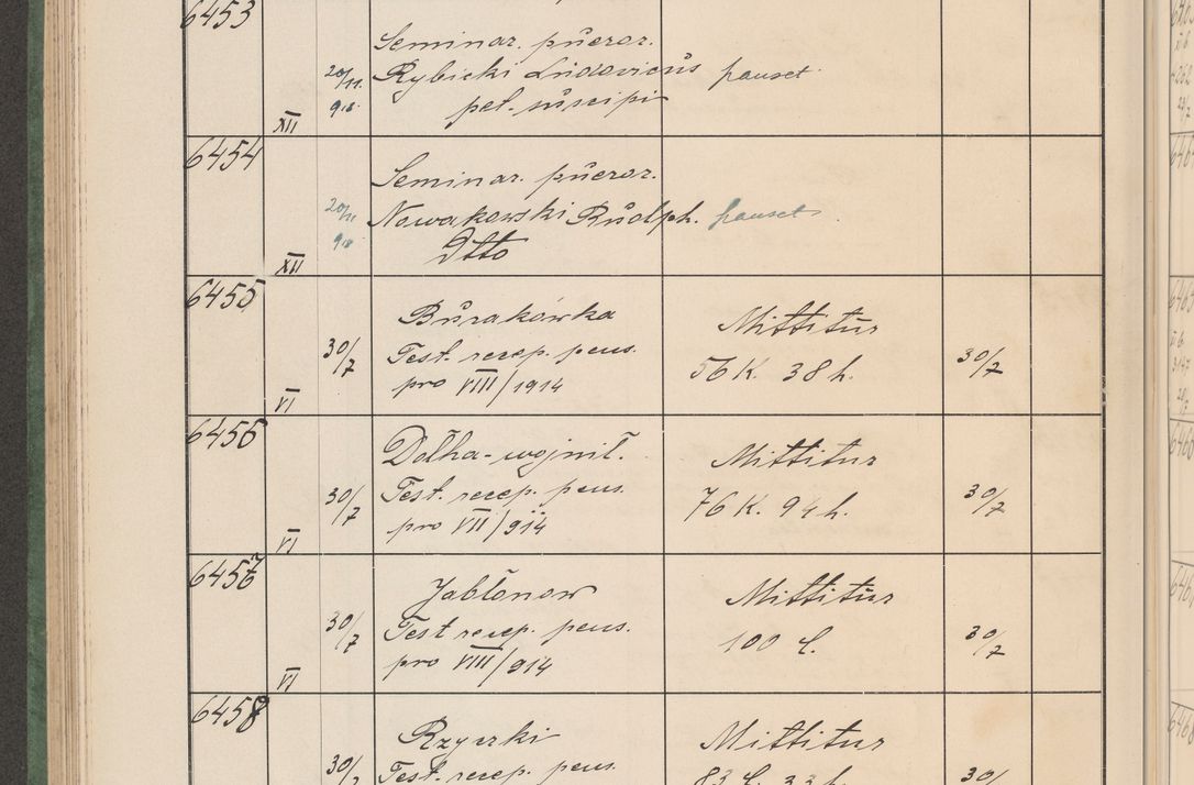 Zdjęcie nr 653 dla obiektu archiwalnego: Protocollum Consistorii lat. Leop. 1914
