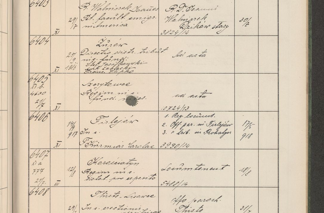 Zdjęcie nr 648 dla obiektu archiwalnego: Protocollum Consistorii lat. Leop. 1914
