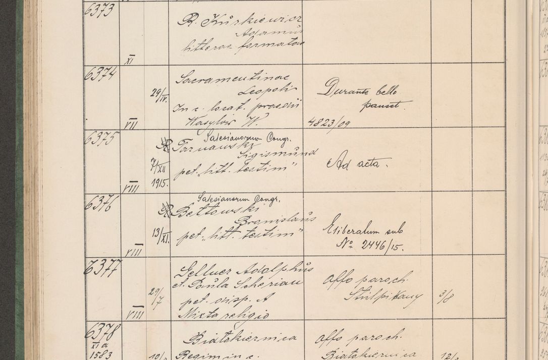 Zdjęcie nr 645 dla obiektu archiwalnego: Protocollum Consistorii lat. Leop. 1914