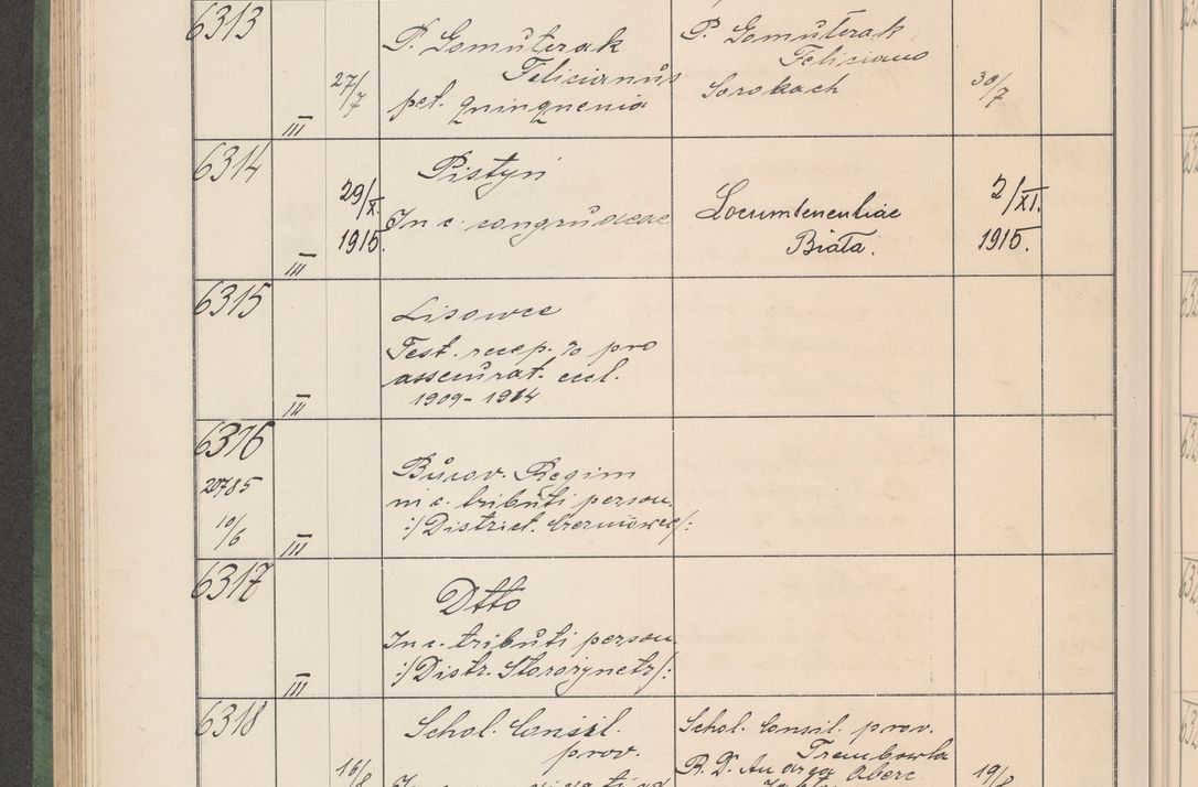 Zdjęcie nr 639 dla obiektu archiwalnego: Protocollum Consistorii lat. Leop. 1914