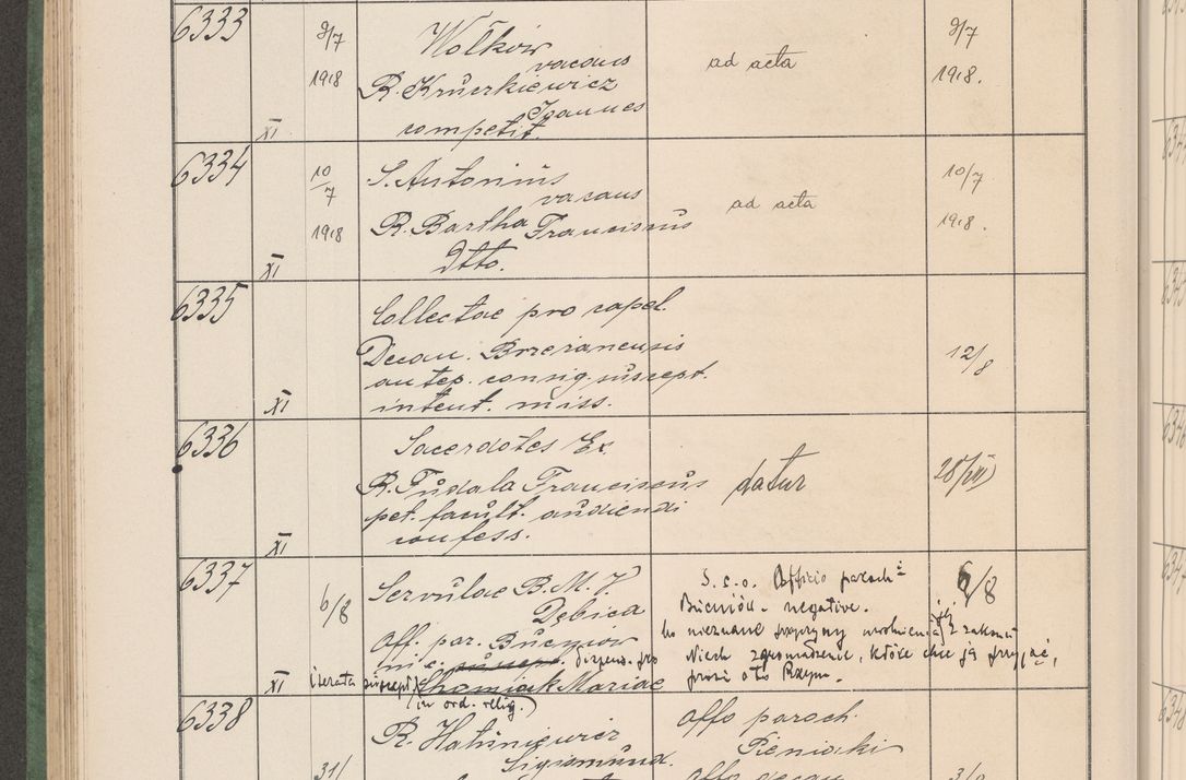 Zdjęcie nr 641 dla obiektu archiwalnego: Protocollum Consistorii lat. Leop. 1914