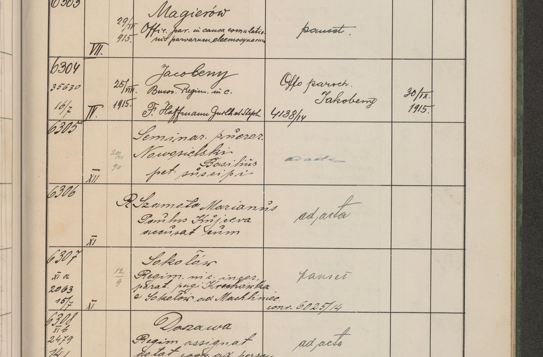 Zdjęcie nr 638 dla obiektu archiwalnego: Protocollum Consistorii lat. Leop. 1914