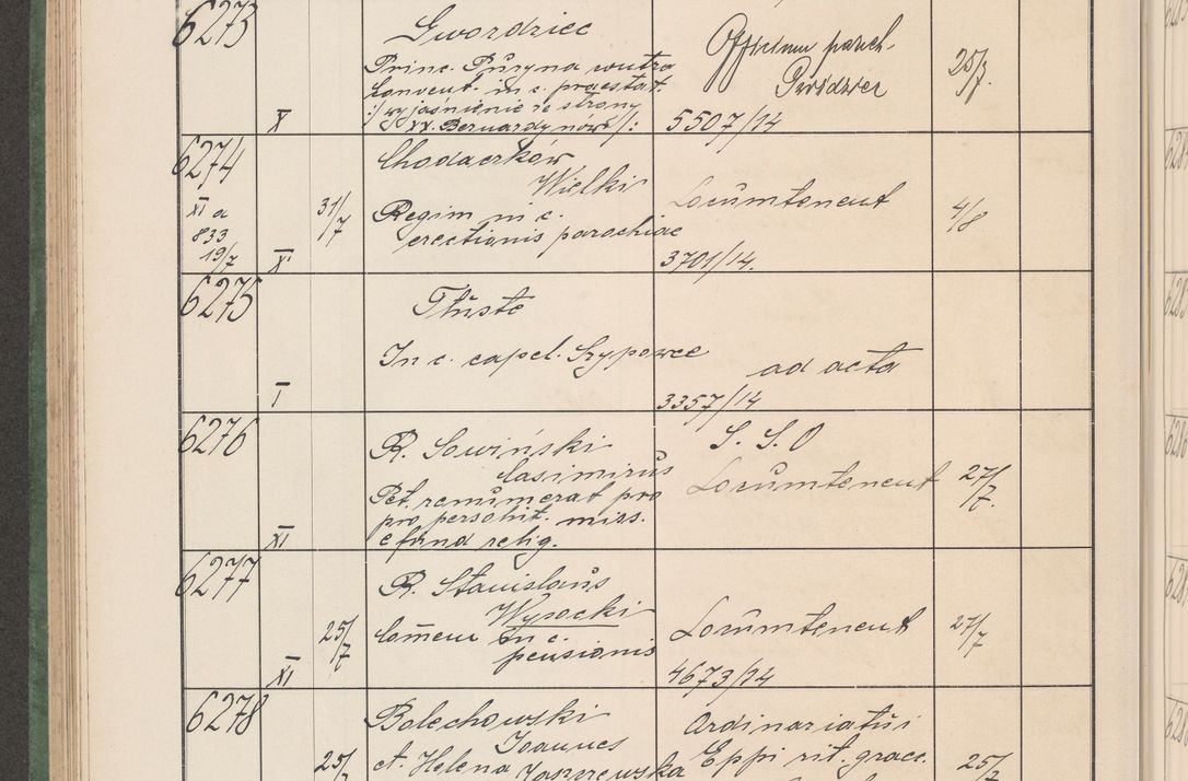 Zdjęcie nr 635 dla obiektu archiwalnego: Protocollum Consistorii lat. Leop. 1914