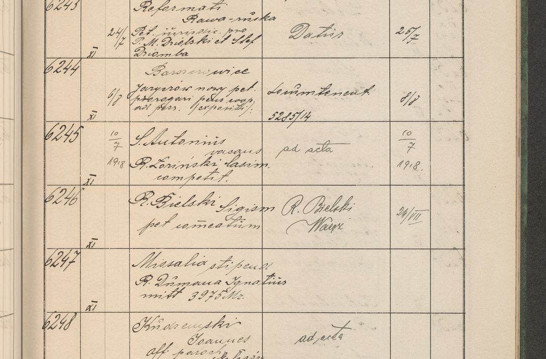 Zdjęcie nr 632 dla obiektu archiwalnego: Protocollum Consistorii lat. Leop. 1914