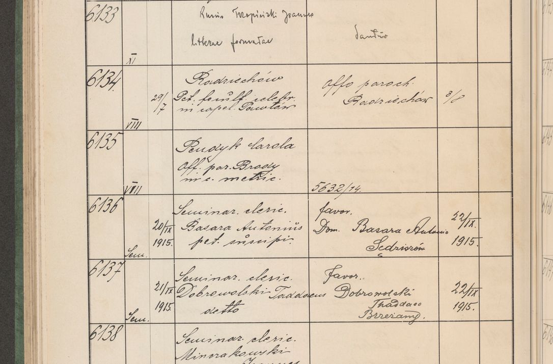 Zdjęcie nr 621 dla obiektu archiwalnego: Protocollum Consistorii lat. Leop. 1914
