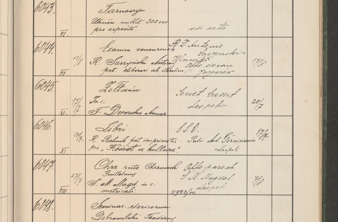 Zdjęcie nr 612 dla obiektu archiwalnego: Protocollum Consistorii lat. Leop. 1914