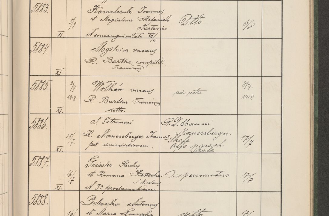 Zdjęcie nr 596 dla obiektu archiwalnego: Protocollum Consistorii lat. Leop. 1914