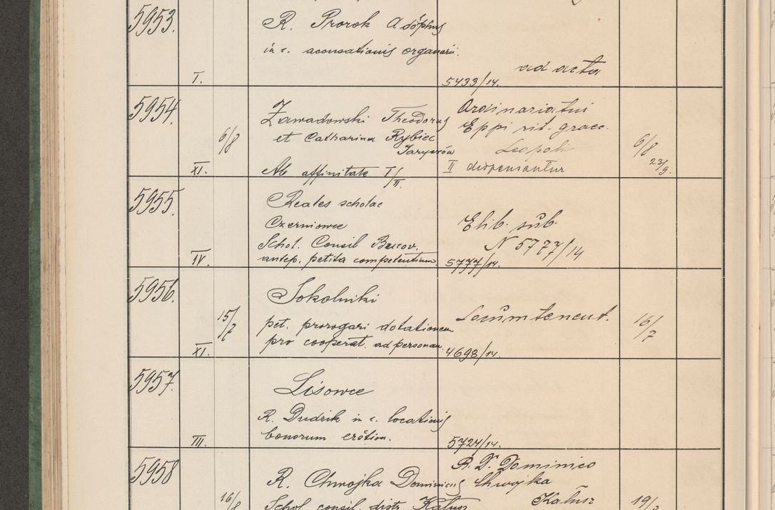 Zdjęcie nr 603 dla obiektu archiwalnego: Protocollum Consistorii lat. Leop. 1914