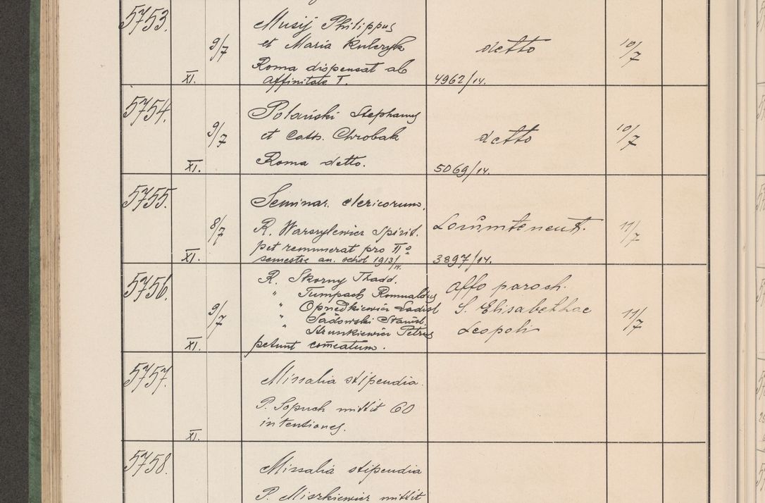 Zdjęcie nr 583 dla obiektu archiwalnego: Protocollum Consistorii lat. Leop. 1914
