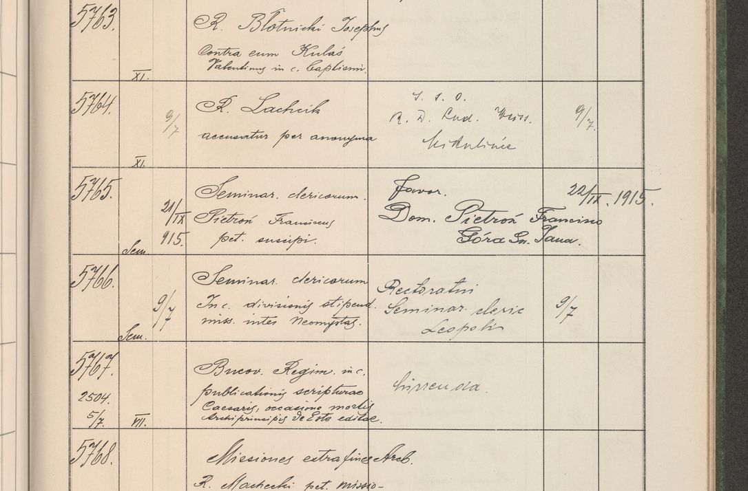 Zdjęcie nr 584 dla obiektu archiwalnego: Protocollum Consistorii lat. Leop. 1914