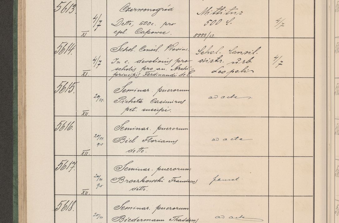 Zdjęcie nr 569 dla obiektu archiwalnego: Protocollum Consistorii lat. Leop. 1914