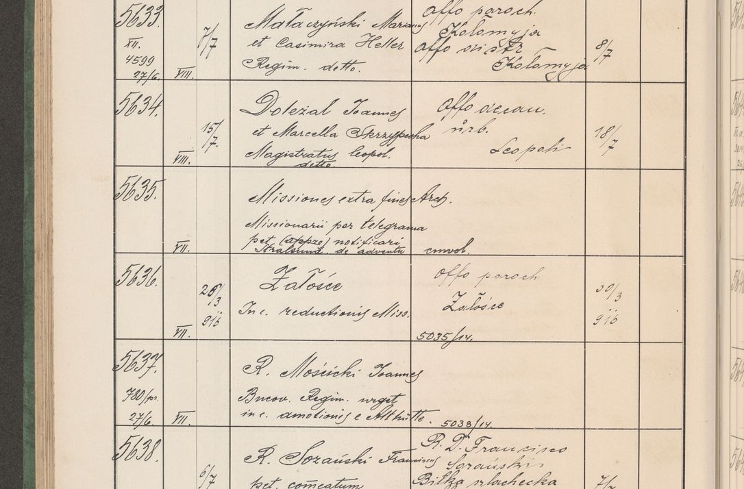Zdjęcie nr 571 dla obiektu archiwalnego: Protocollum Consistorii lat. Leop. 1914