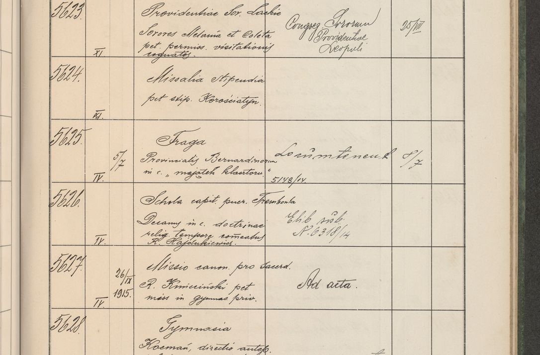 Zdjęcie nr 570 dla obiektu archiwalnego: Protocollum Consistorii lat. Leop. 1914