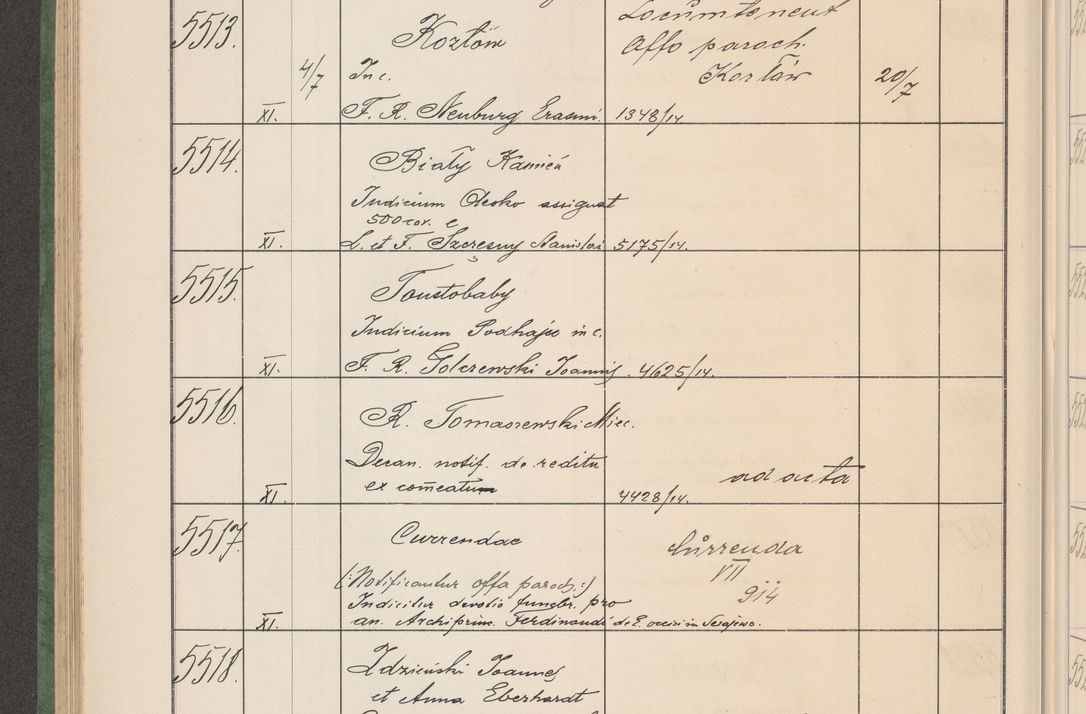 Zdjęcie nr 559 dla obiektu archiwalnego: Protocollum Consistorii lat. Leop. 1914