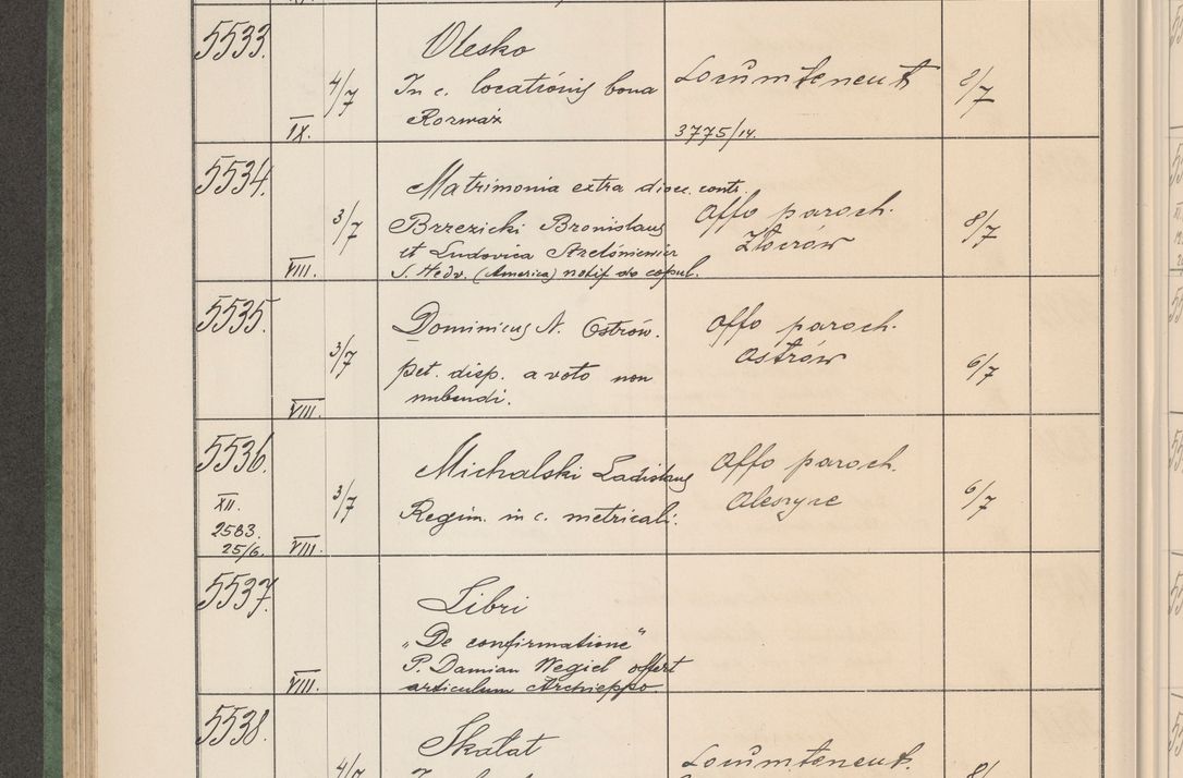 Zdjęcie nr 561 dla obiektu archiwalnego: Protocollum Consistorii lat. Leop. 1914