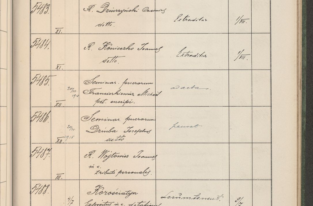 Zdjęcie nr 556 dla obiektu archiwalnego: Protocollum Consistorii lat. Leop. 1914