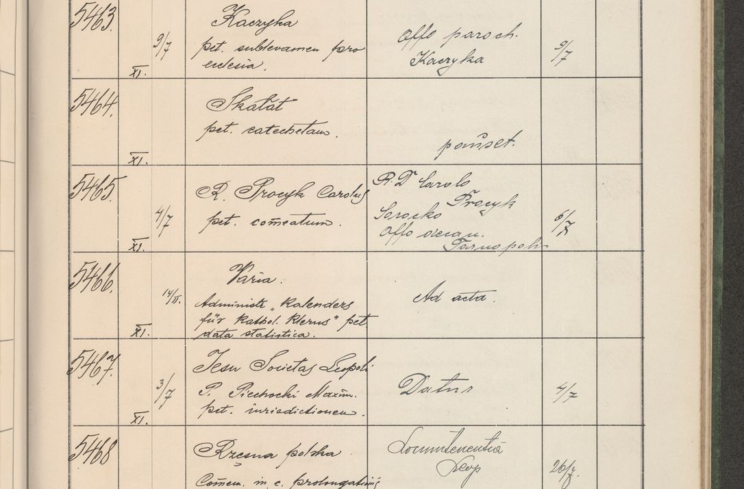 Zdjęcie nr 554 dla obiektu archiwalnego: Protocollum Consistorii lat. Leop. 1914