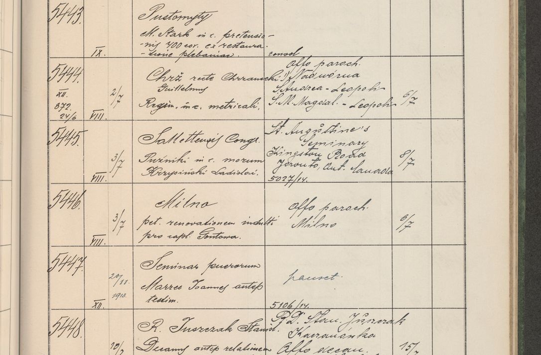 Zdjęcie nr 552 dla obiektu archiwalnego: Protocollum Consistorii lat. Leop. 1914