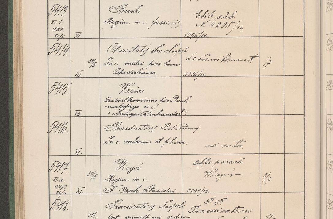 Zdjęcie nr 549 dla obiektu archiwalnego: Protocollum Consistorii lat. Leop. 1914