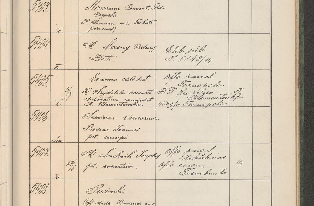 Zdjęcie nr 548 dla obiektu archiwalnego: Protocollum Consistorii lat. Leop. 1914
