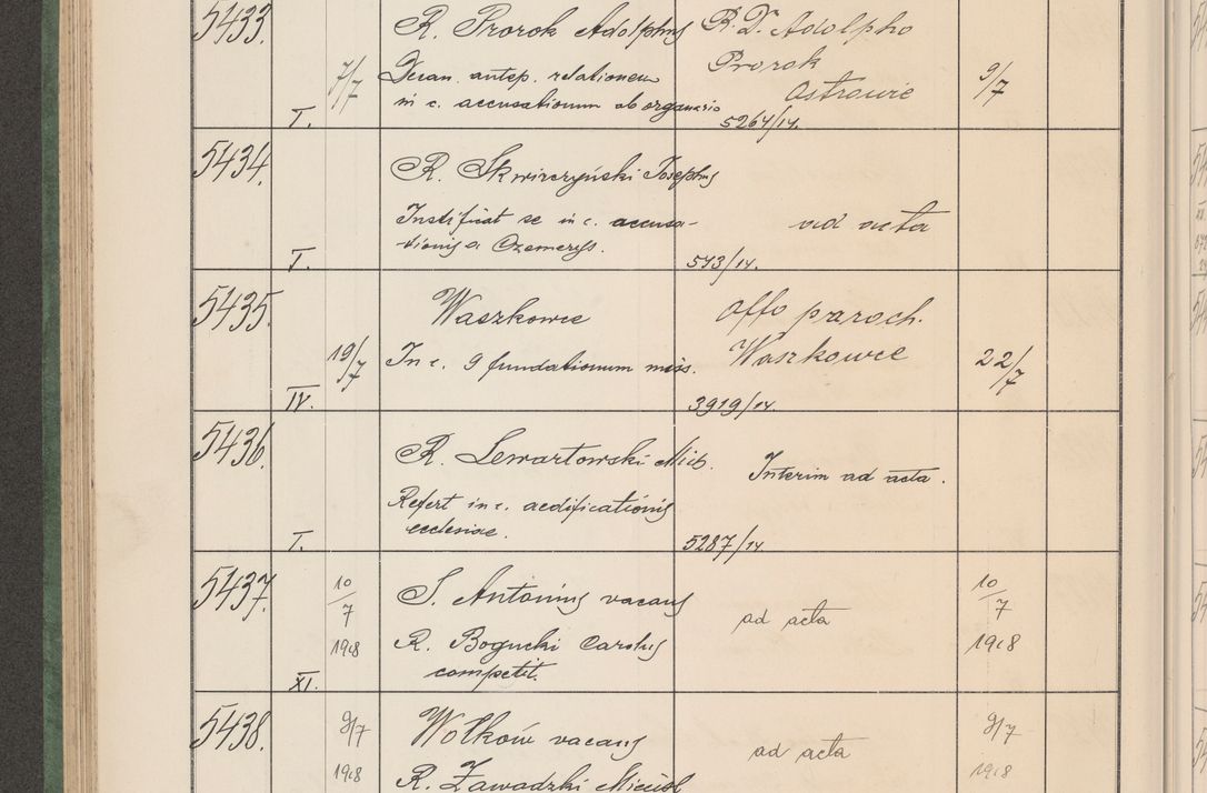 Zdjęcie nr 551 dla obiektu archiwalnego: Protocollum Consistorii lat. Leop. 1914