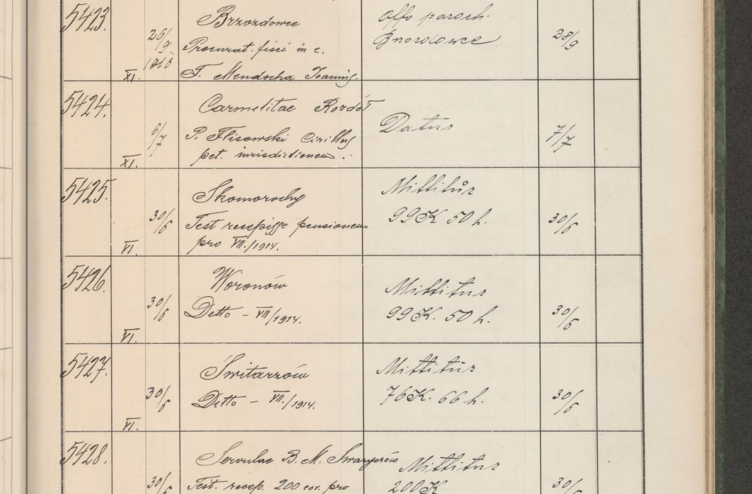 Zdjęcie nr 550 dla obiektu archiwalnego: Protocollum Consistorii lat. Leop. 1914