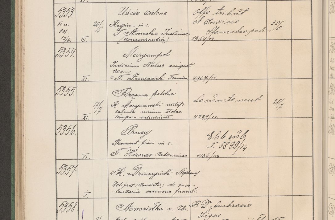 Zdjęcie nr 543 dla obiektu archiwalnego: Protocollum Consistorii lat. Leop. 1914
