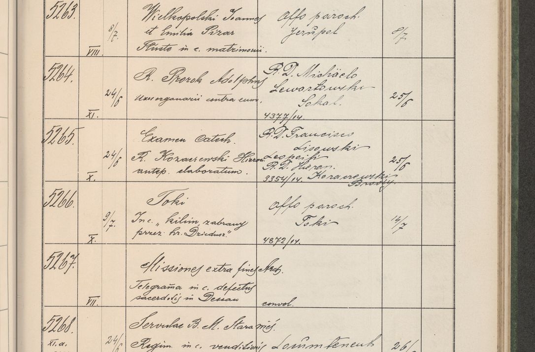 Zdjęcie nr 534 dla obiektu archiwalnego: Protocollum Consistorii lat. Leop. 1914