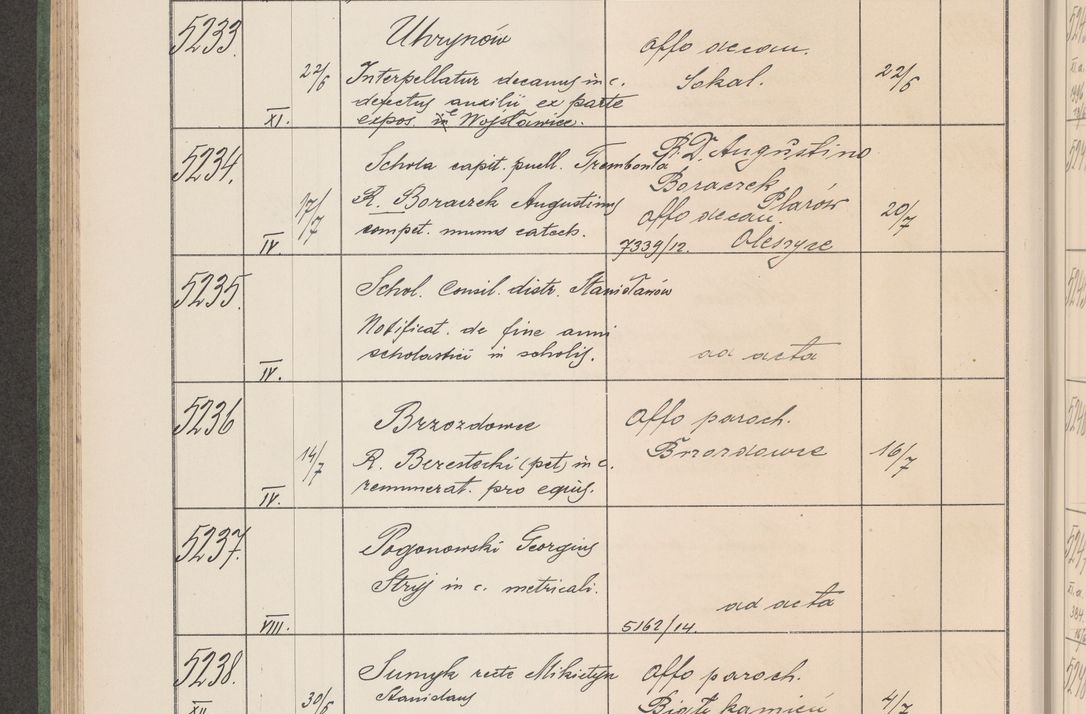 Zdjęcie nr 531 dla obiektu archiwalnego: Protocollum Consistorii lat. Leop. 1914