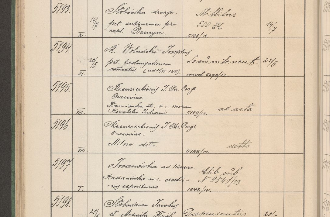 Zdjęcie nr 527 dla obiektu archiwalnego: Protocollum Consistorii lat. Leop. 1914