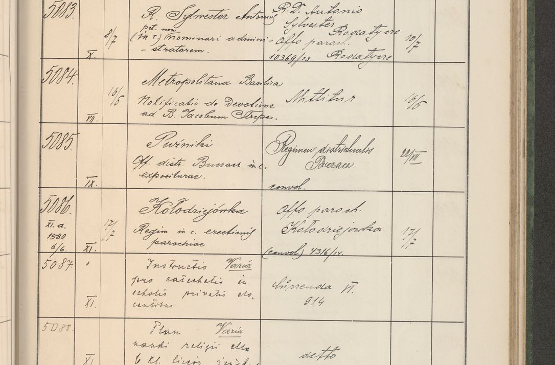 Zdjęcie nr 516 dla obiektu archiwalnego: Protocollum Consistorii lat. Leop. 1914
