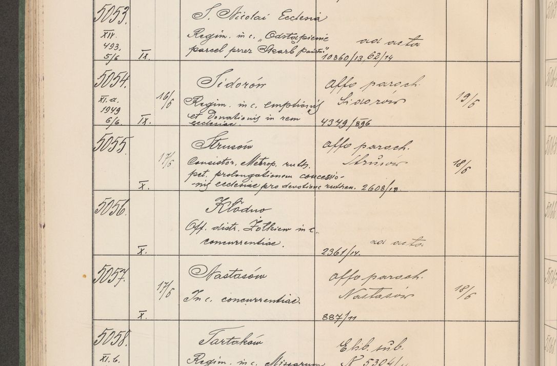 Zdjęcie nr 513 dla obiektu archiwalnego: Protocollum Consistorii lat. Leop. 1914