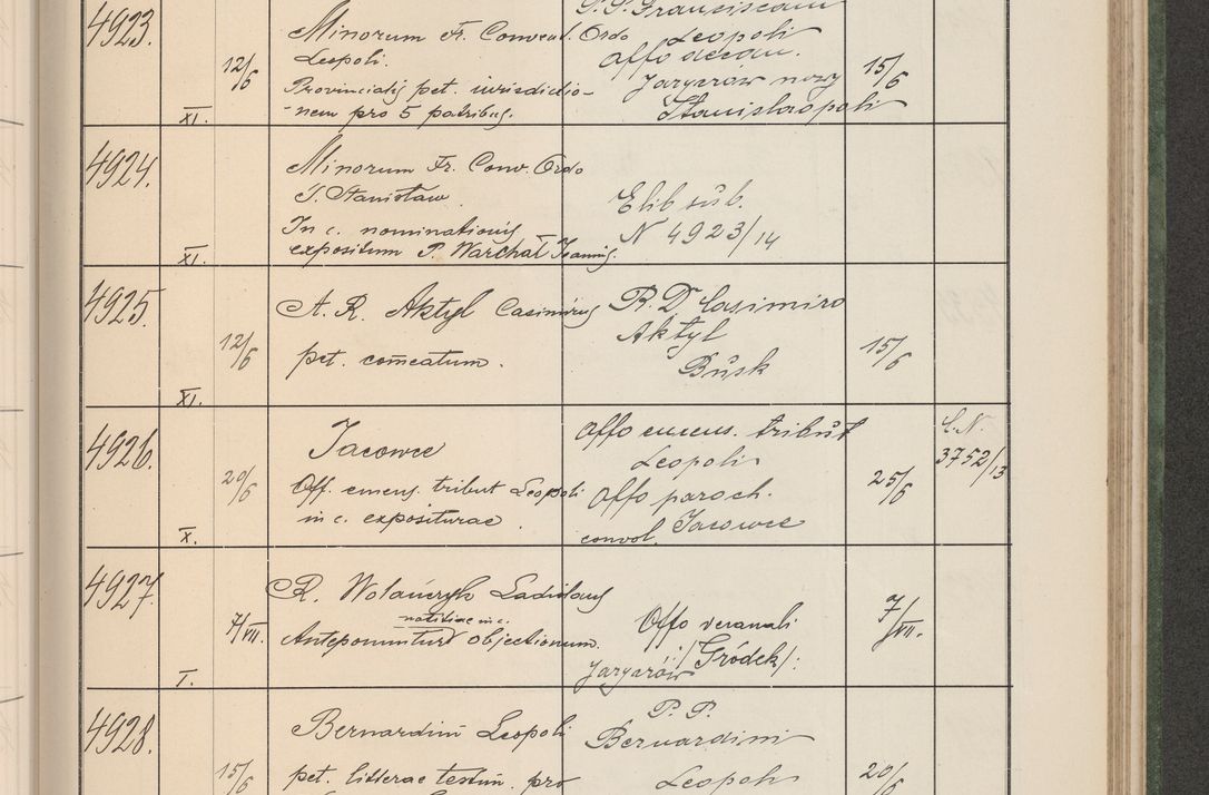 Zdjęcie nr 500 dla obiektu archiwalnego: Protocollum Consistorii lat. Leop. 1914
