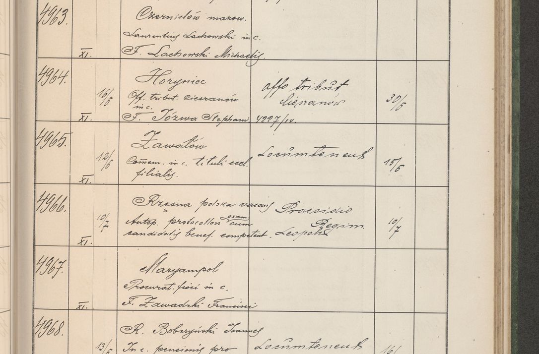 Zdjęcie nr 504 dla obiektu archiwalnego: Protocollum Consistorii lat. Leop. 1914
