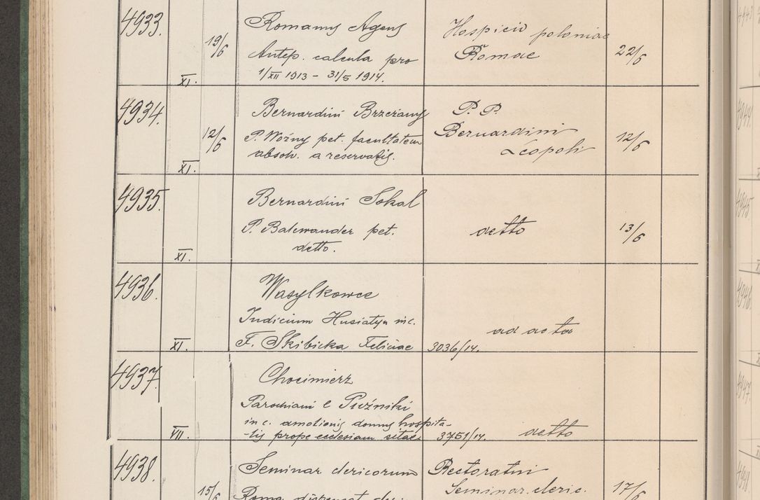 Zdjęcie nr 501 dla obiektu archiwalnego: Protocollum Consistorii lat. Leop. 1914