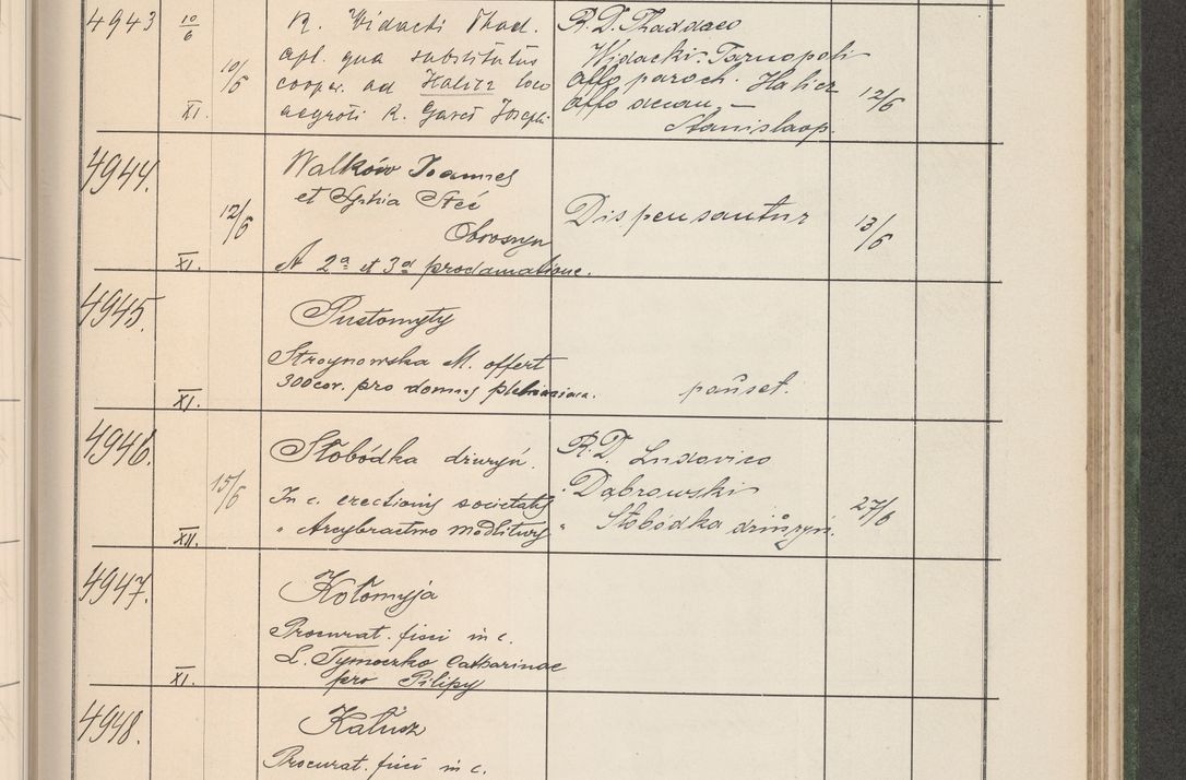 Zdjęcie nr 502 dla obiektu archiwalnego: Protocollum Consistorii lat. Leop. 1914