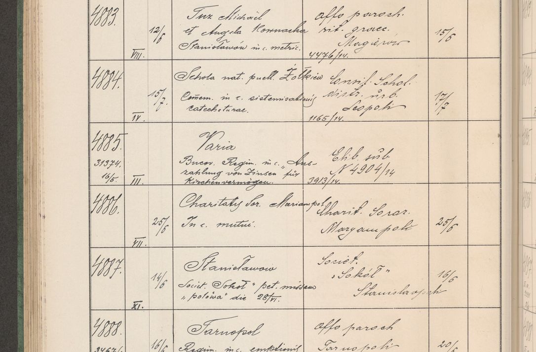 Zdjęcie nr 495 dla obiektu archiwalnego: Protocollum Consistorii lat. Leop. 1914
