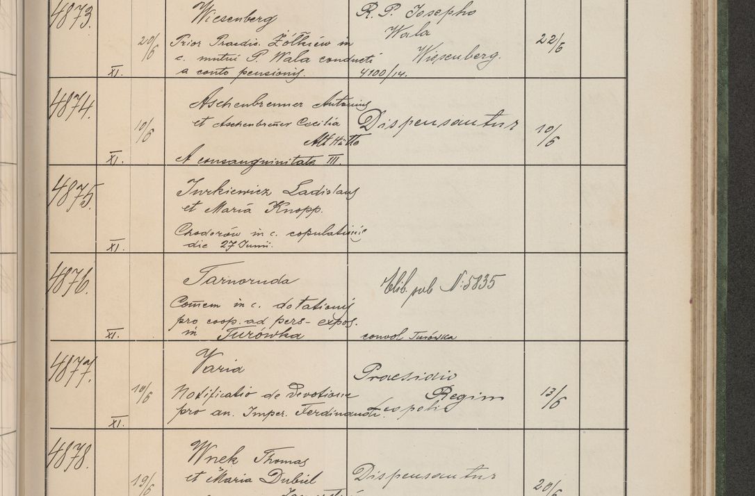 Zdjęcie nr 494 dla obiektu archiwalnego: Protocollum Consistorii lat. Leop. 1914