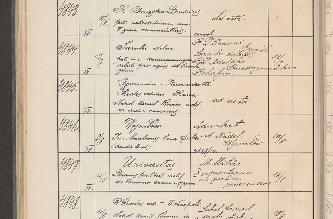 Zdjęcie nr 491 dla obiektu archiwalnego: Protocollum Consistorii lat. Leop. 1914