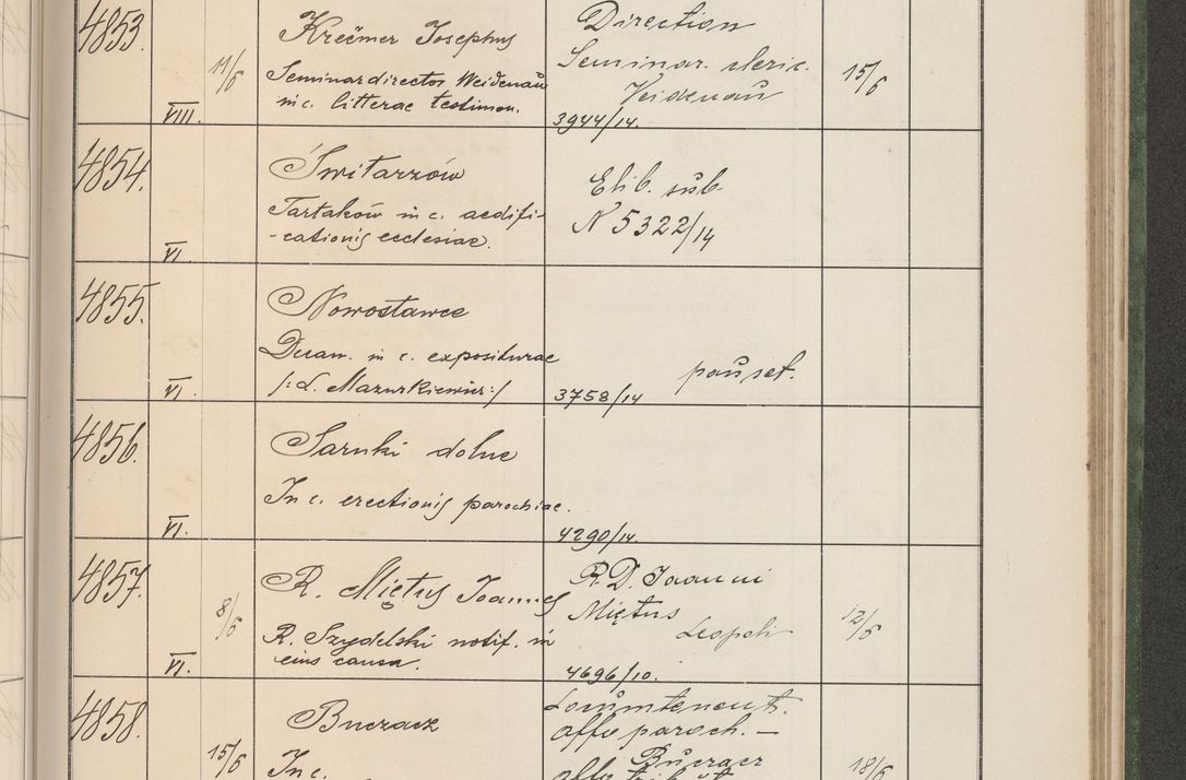 Zdjęcie nr 492 dla obiektu archiwalnego: Protocollum Consistorii lat. Leop. 1914