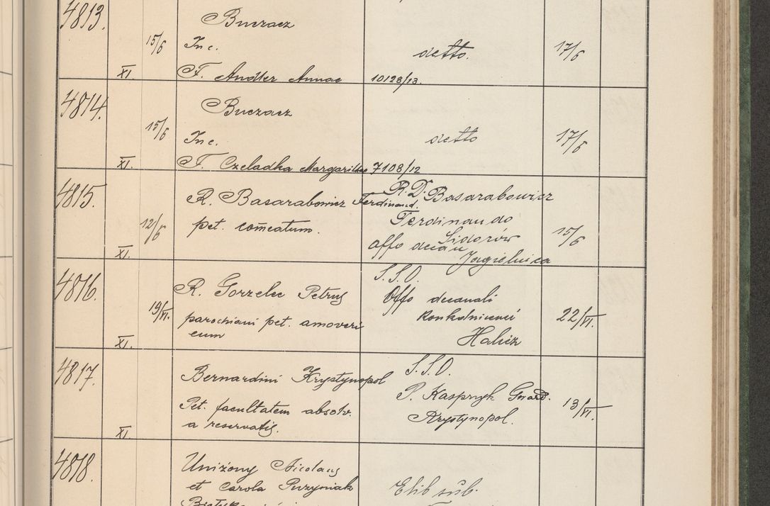Zdjęcie nr 488 dla obiektu archiwalnego: Protocollum Consistorii lat. Leop. 1914